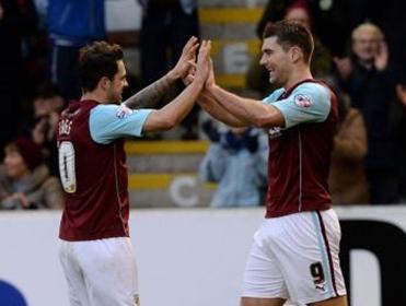 Sam Vokes (L) is fancied to get on the scoresheet on Saturday